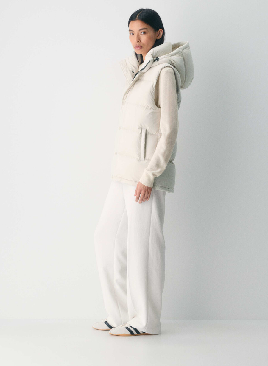 superpuff lohip-västen - climatte matte pearl