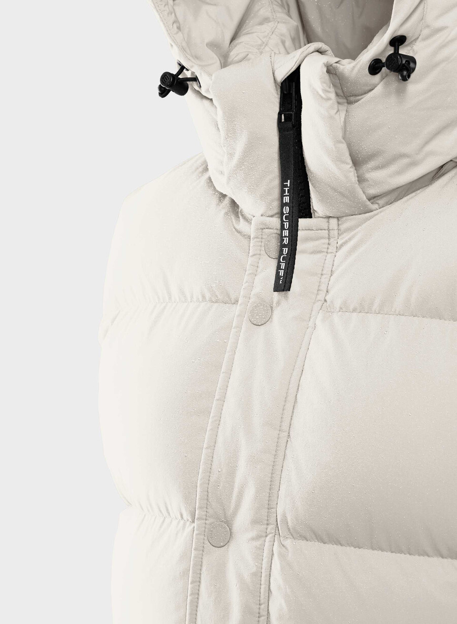 superpuff lohip-västen - climatte matte pearl