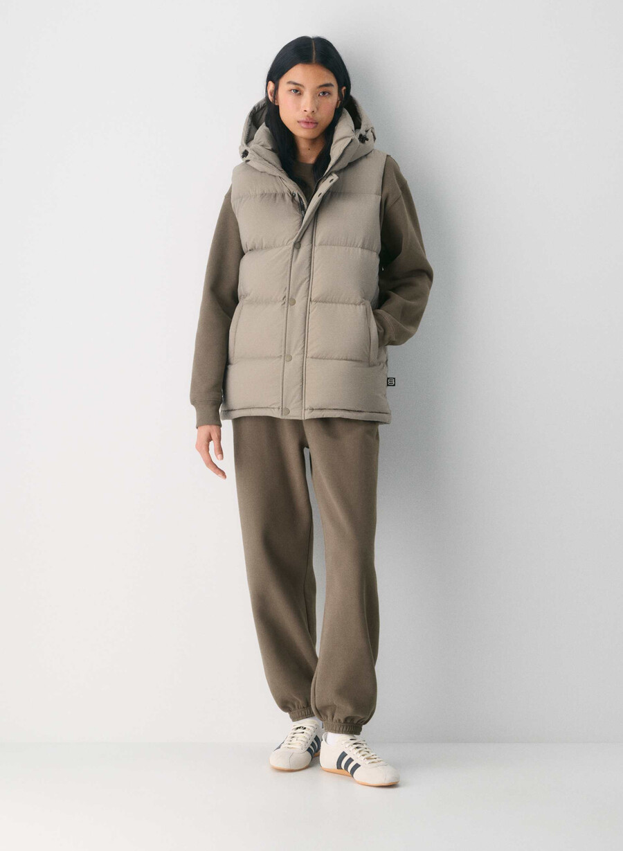 superpuff lohip-västen – climatte modern taupe