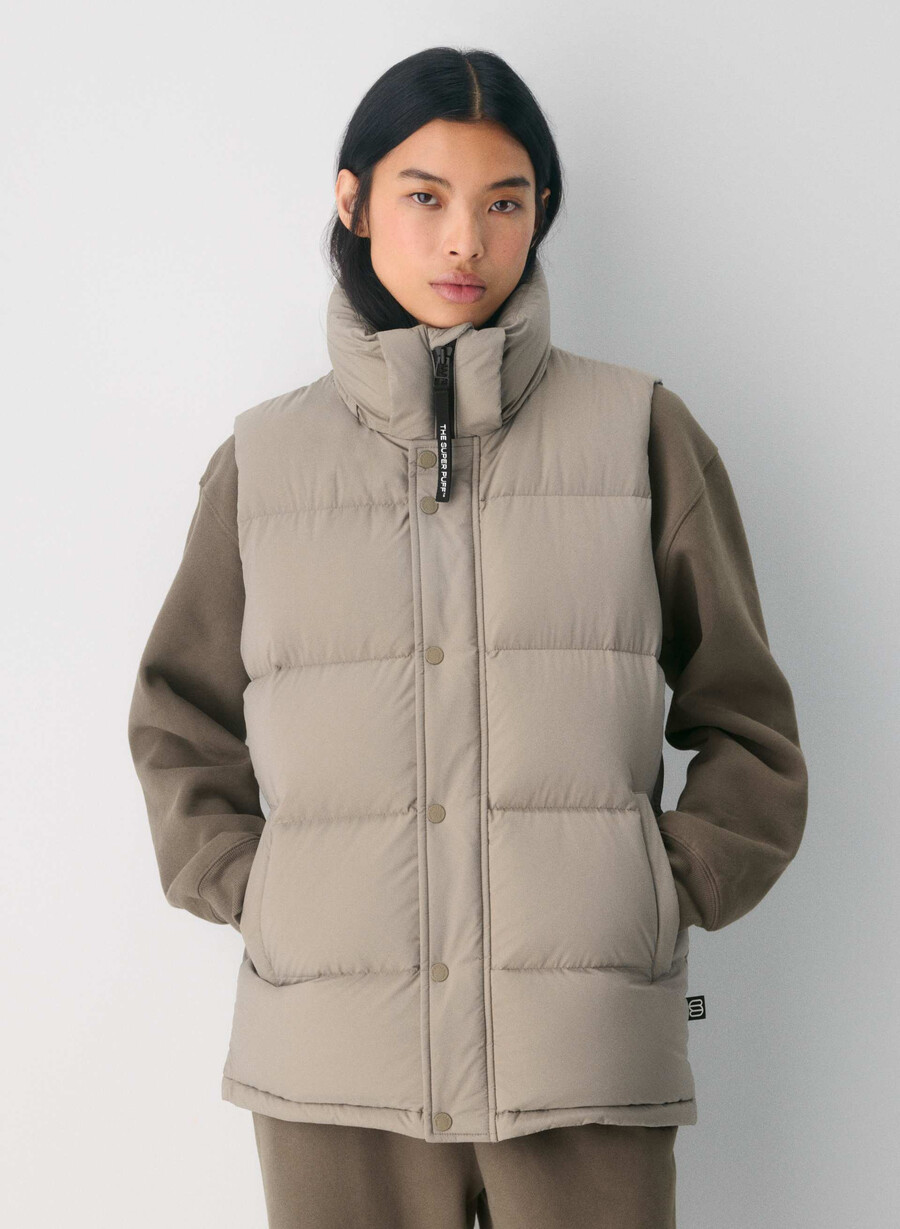 superpuff lohip-västen – climatte modern taupe