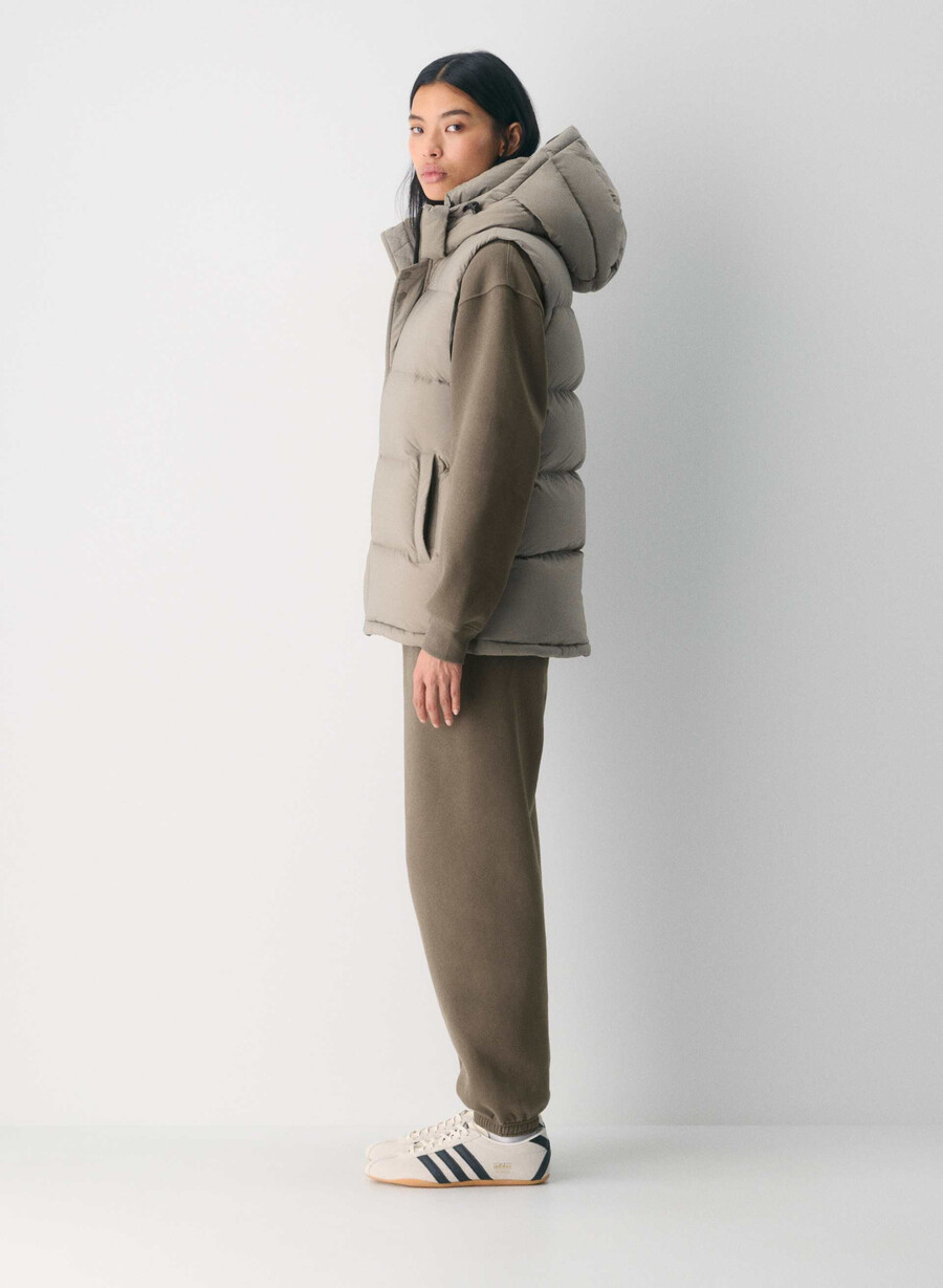 superpuff lohip-västen – climatte modern taupe