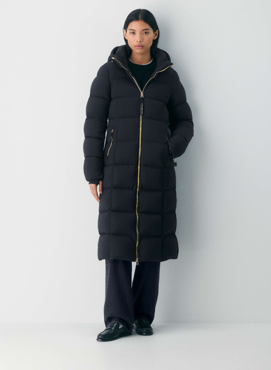 supersnug puff lång - climatte svartglÄnsande guld