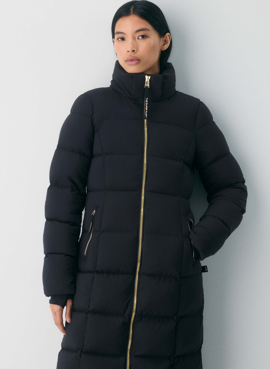 supersnug puff lång - climatte svartglÄnsande guld
