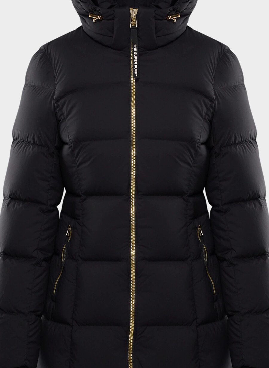 supersnug puff lång - climatte svartglÄnsande guld