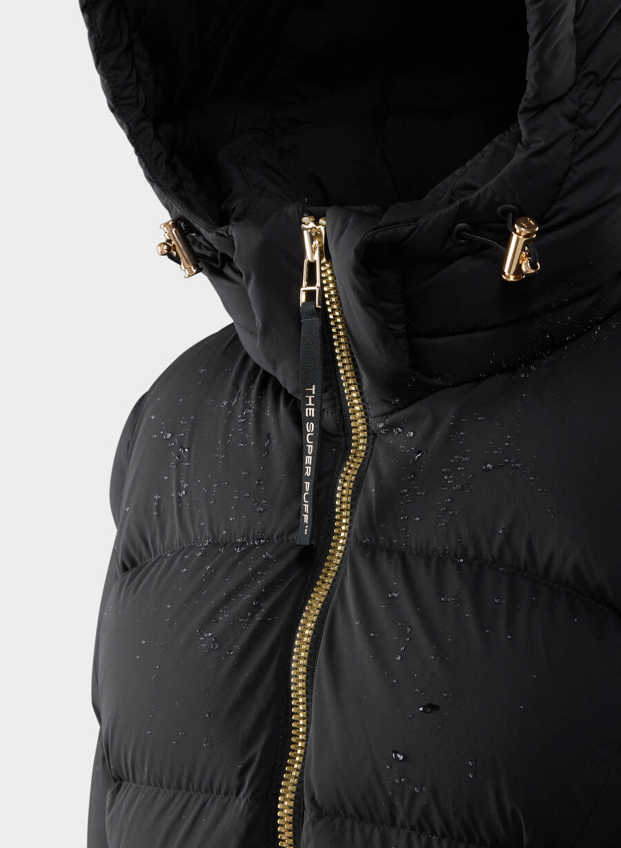 supersnug puff lång - climatte svartglÄnsande guld