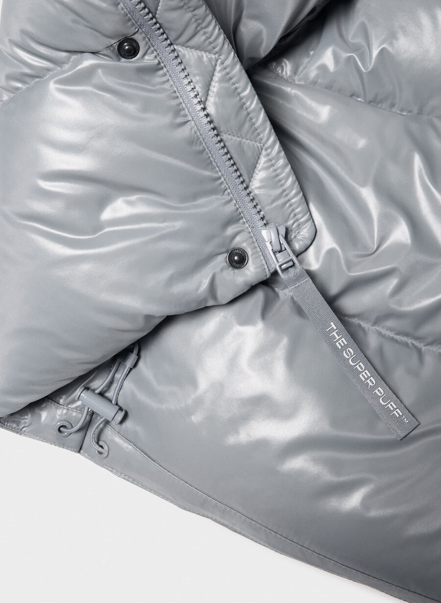 super après puff - högblank moon dust grey