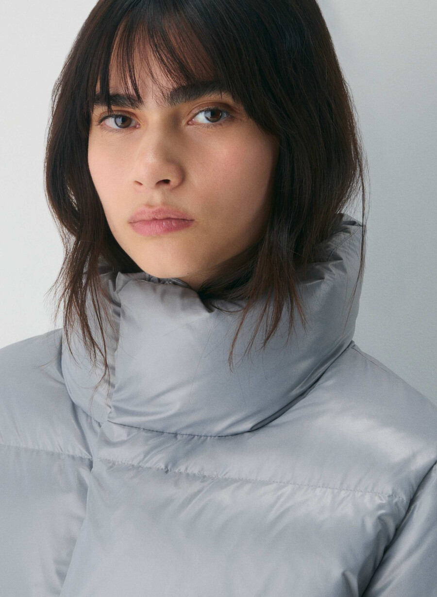 super après puff - högblank moon dust grey