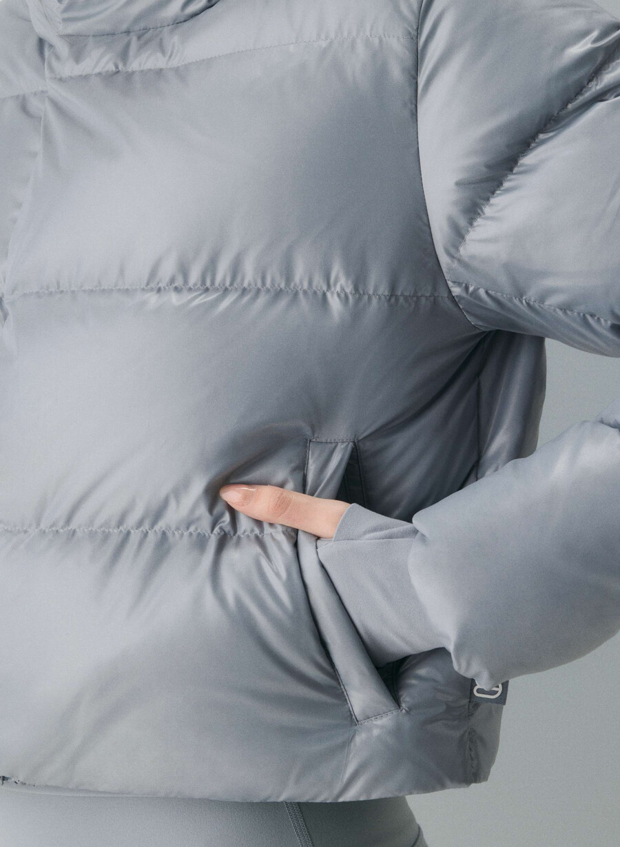 super après puff - högblank moon dust grey