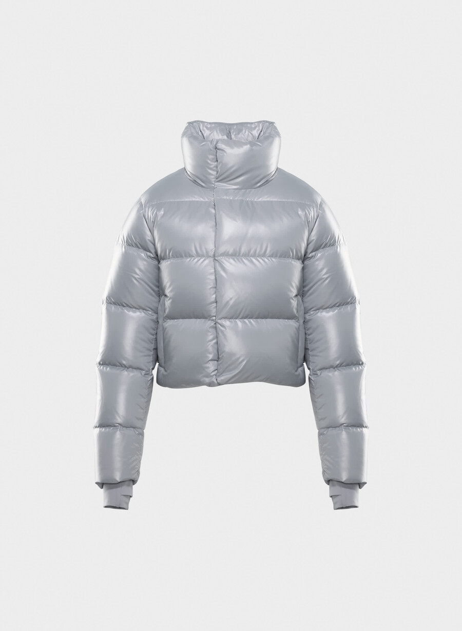 super après puff - högblank moon dust grey