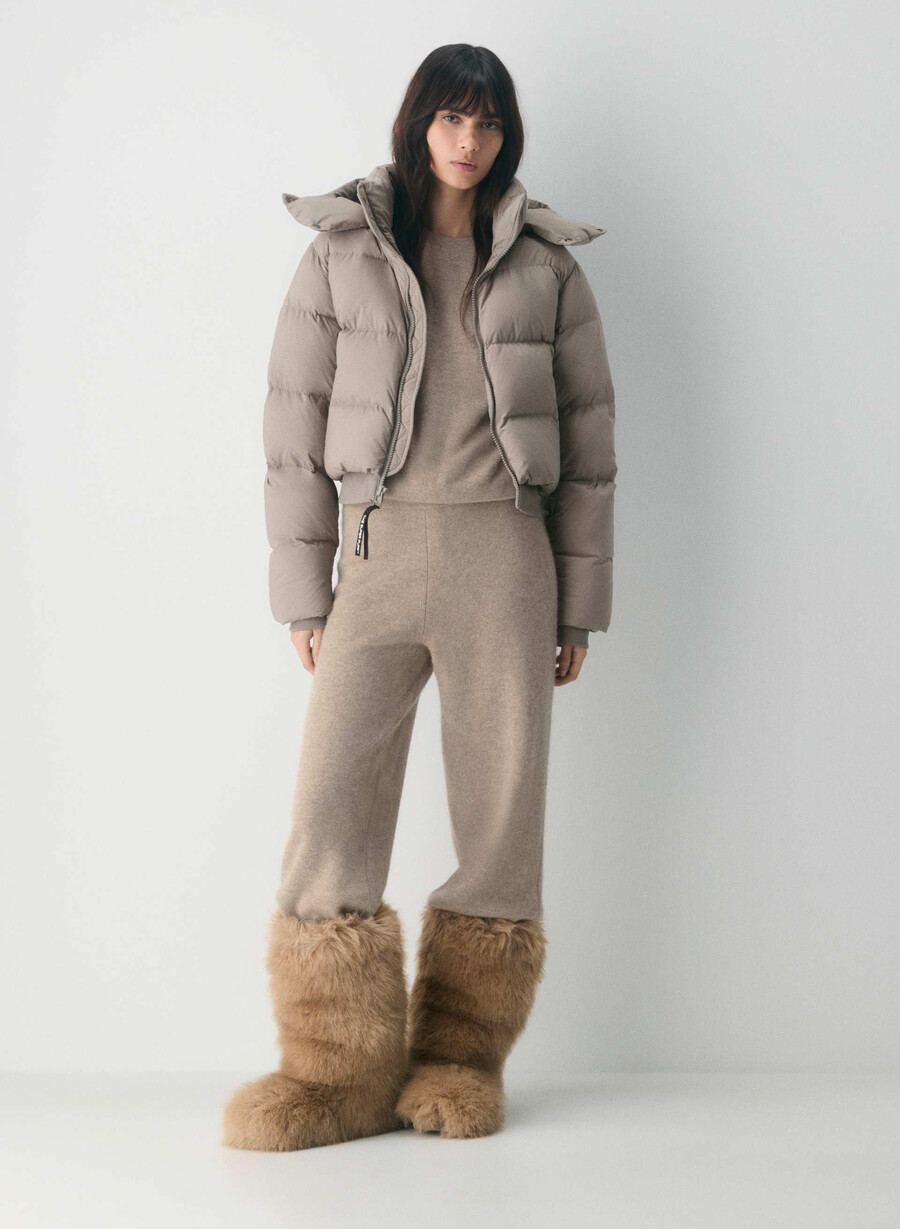 super resort puff - climatte modern taupe