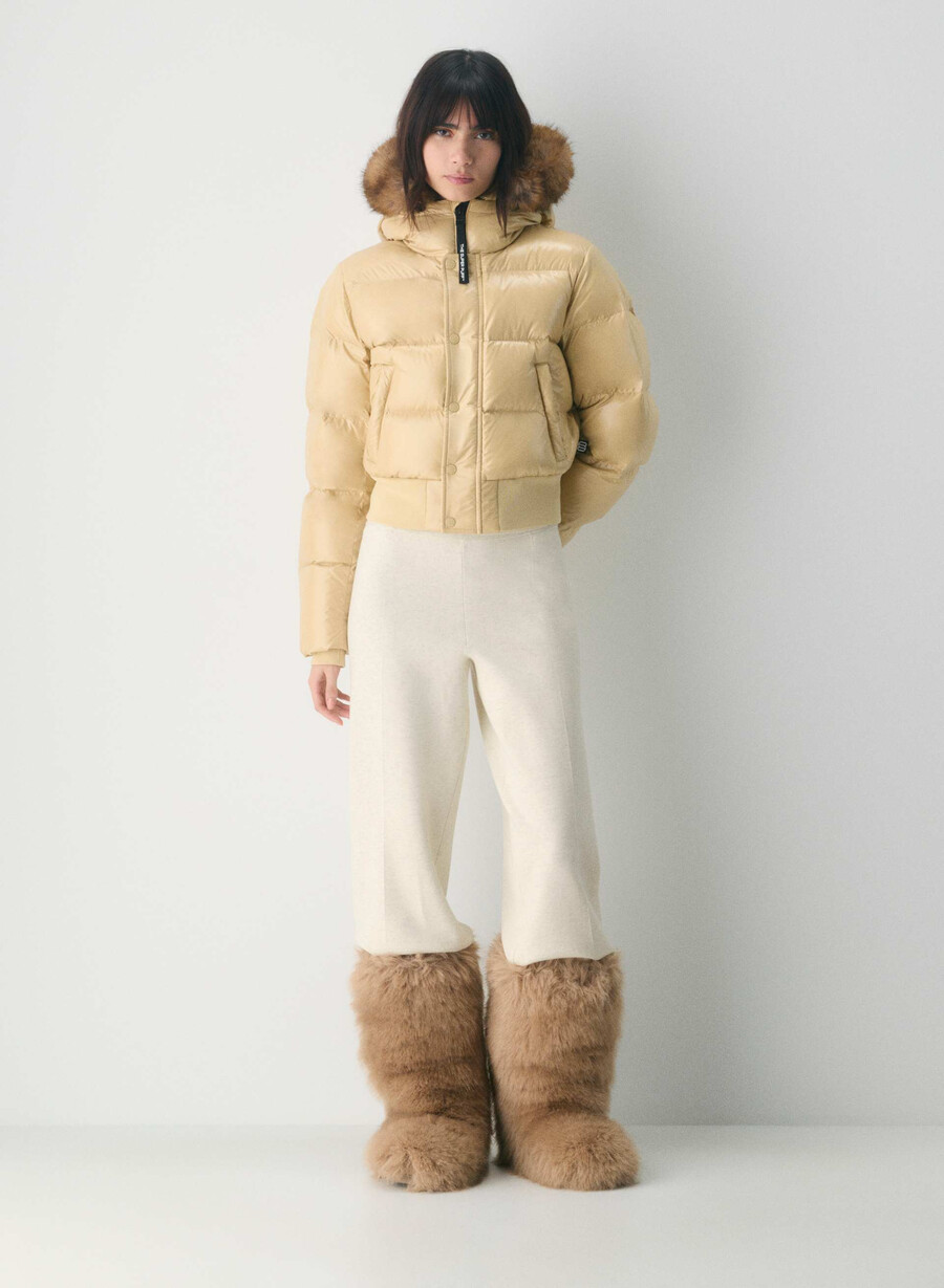 super chalet puff - högblank mica bg lynx bg