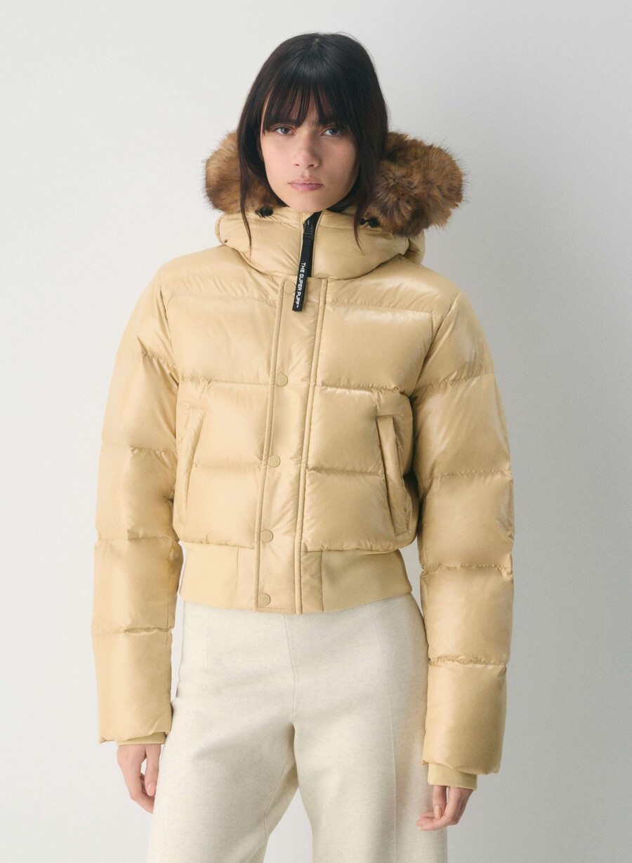 super chalet puff - högblank mica bg lynx bg