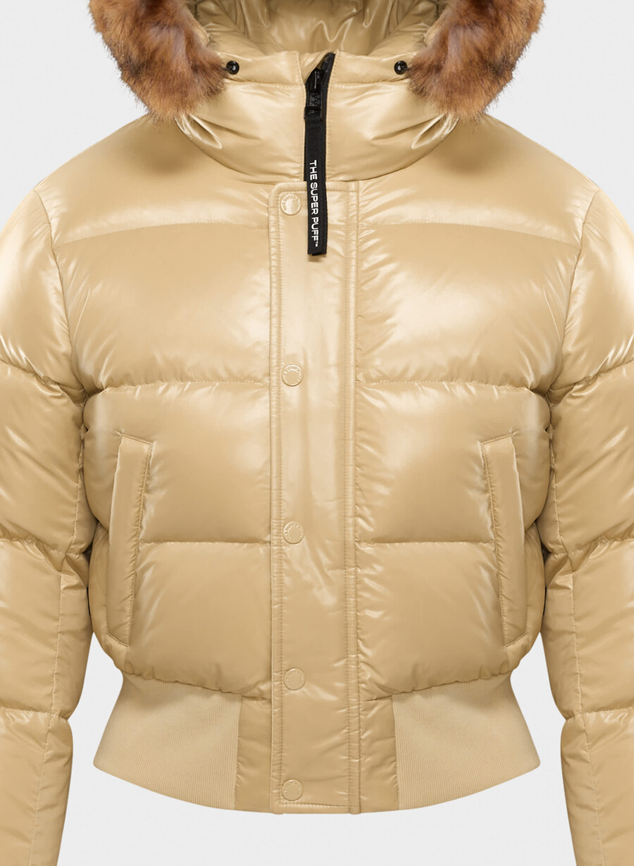 super chalet puff - högblank mica bg lynx bg
