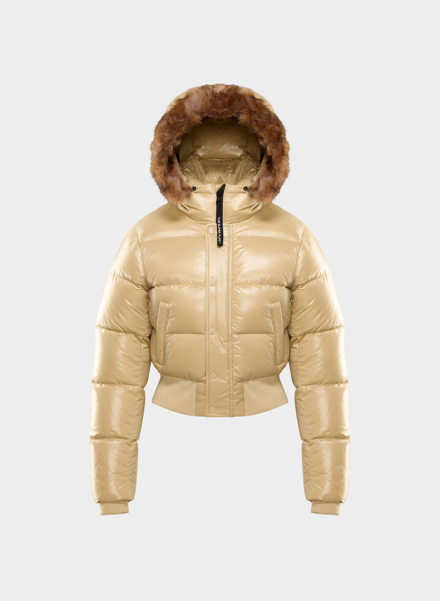 super chalet puff - högblank mica bg lynx bg