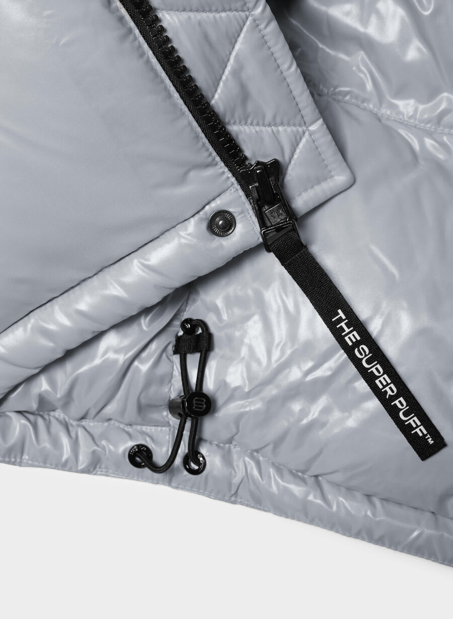 superpuff xtrashorty - högblank moon dust grey