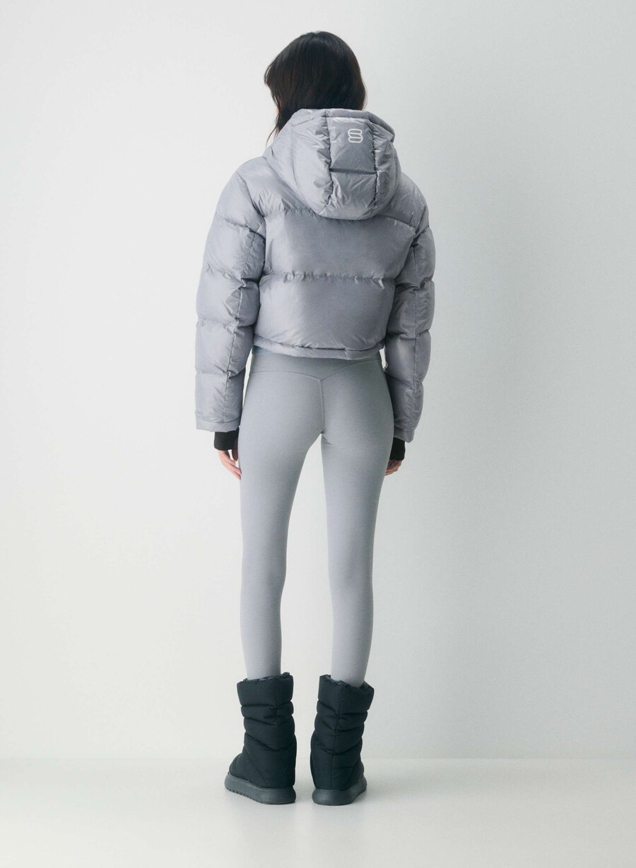 superpuff xtrashorty - högblank moon dust grey