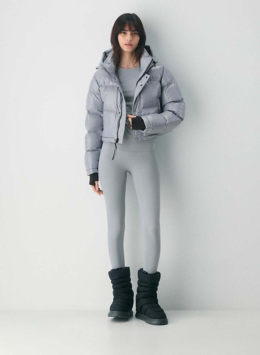 superpuff xtrashorty - högblank moon dust grey