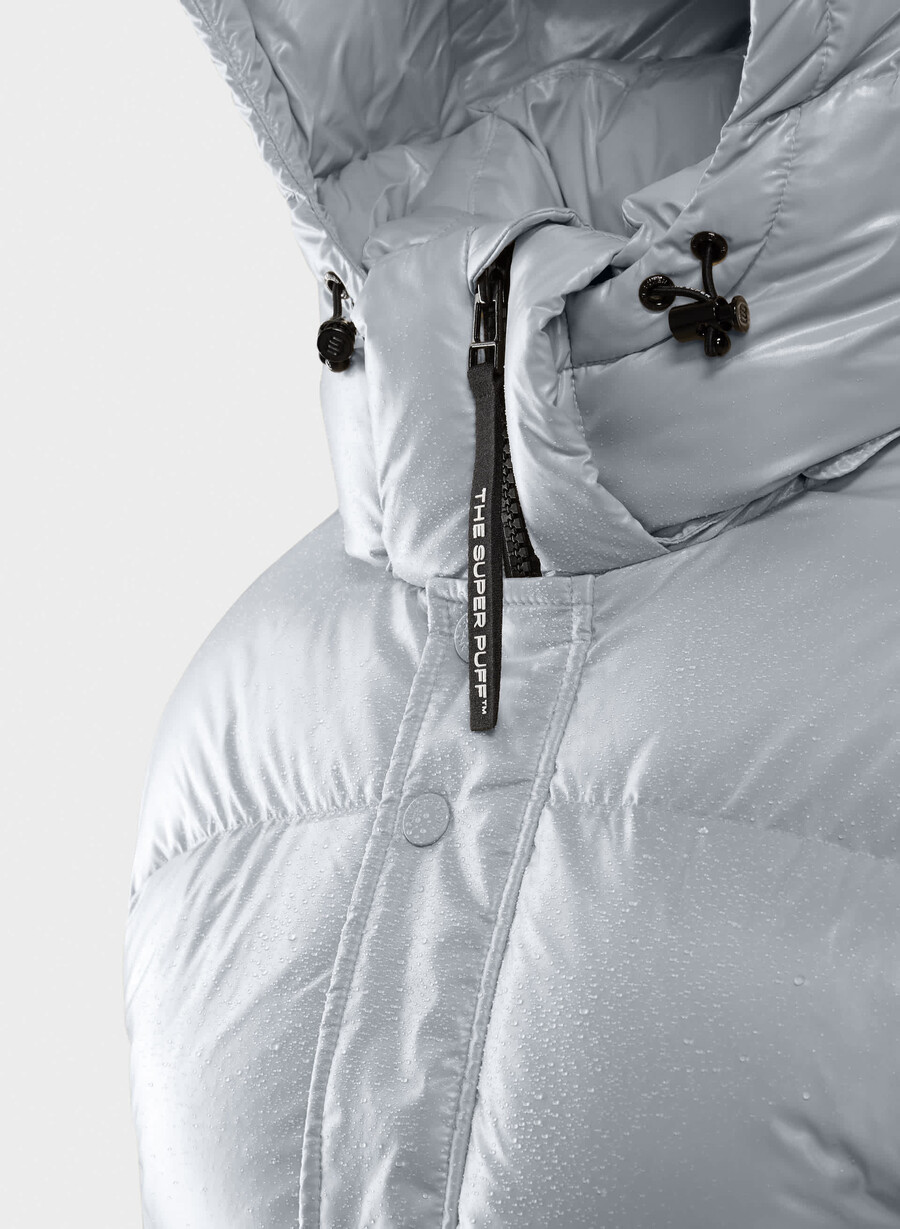 superpuff xtrashorty - högblank moon dust grey